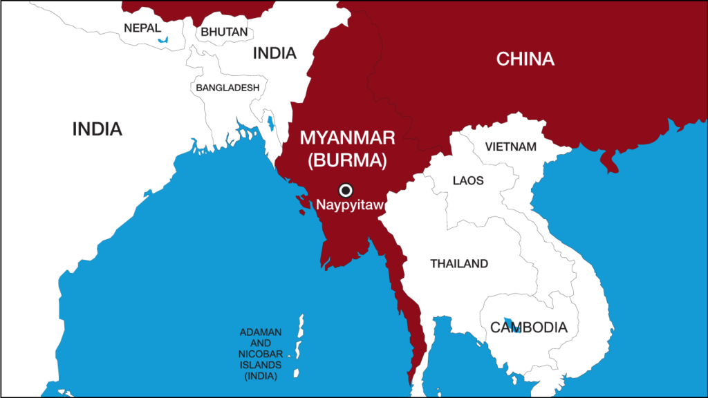Mayanmar map